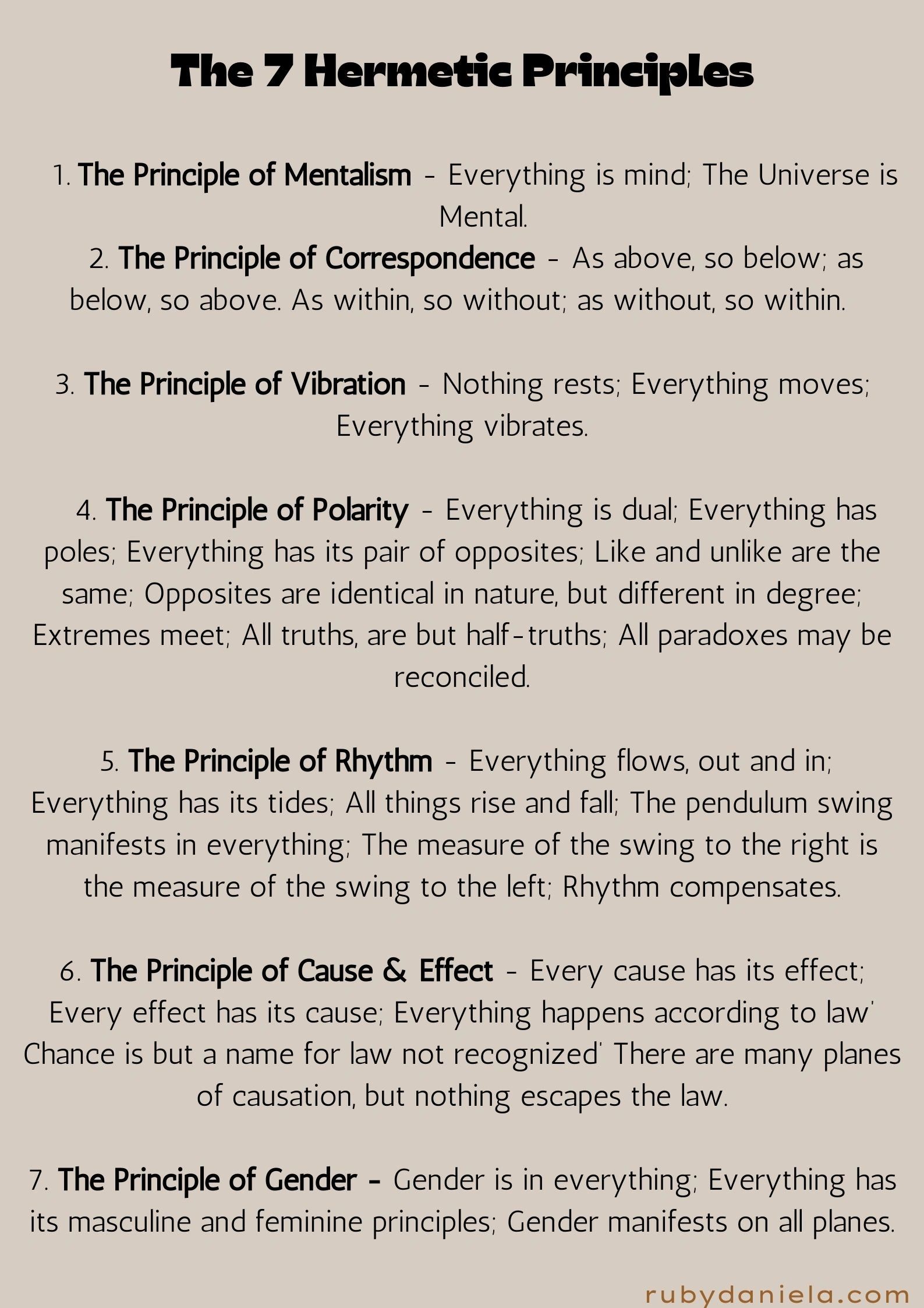 The 7 Hermetic Principles
